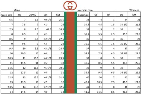 gucci size chart womens|Gucci shoe size 38 to.